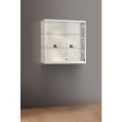 Image 0 : Wall display case, white. Width ...
