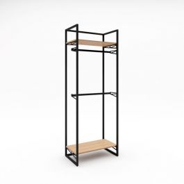 RETAIL DISPLAY FURNITURE : Wall unit with 2 racks and shelves h220x80x47
