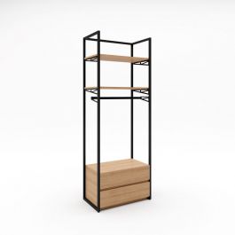 RETAIL DISPLAY FURNITURE - GONDOLAS FOR STORES : Wall unit with drawers and shelves h 220 x 80 x 47