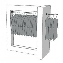 Clothing rail Wardrobe Wardrobe clothing store R-PR-007 Portants shopping