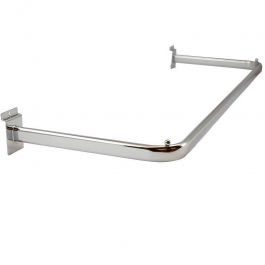Slatwall and fittings Wardrobe handlebar, 665x330 mm, chrome Mobilier shopping