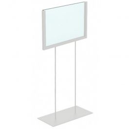 Poster holder and signage Wall cabinet with shelves and hanging space H220x160x47 Mobilier shopping