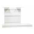 Image 0 : White grooved panel. 14 cm ...