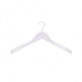 Wooden coat hangers 10 white hanger in wood 39 cm Cintres magasin