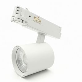 RETAIL LIGHTING SPOTS - LED LIGHTING : White led track spot multiwatt cct 20/25/30w