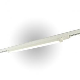 RETAIL LIGHTING SPOTS - TRACKLIGHT SPOTS LED : White linear led light rail 120 cm 3500 kelvin 30w