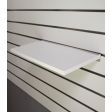 Image 0 : White MDF shelf for grooved ...