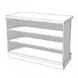 Image 4 : Store counter, white finish - measurements ...