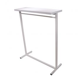 RETAIL DISPLAY FURNITURE - GONDOLAS FOR STORES : White steel shop gondola h 154 x 125 x 50 cm