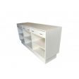 Image 1 : Shop counter in white satin ...
