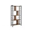 Image 0 : Wood and steel bookcase. The ...