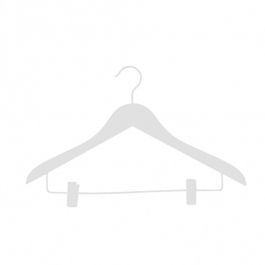 WHOLESALE HANGERS - HANGERS WITH CLIPS : 10 wooden hanger helena 44 cm with clips