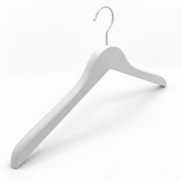 NEUHEIT : 10 weiss kleiderbugel 44cm extreme 2 cm