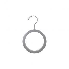 AGENCEMENT MAGASIN : 5 cintres rond en bois gris