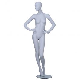 Women's abstract shop window mannequin light grey colour with ... Mannequin abstract Abstract head female mannequin Mannequins vitrine