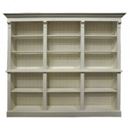 AGENCEMENT MAGASIN : Armoire en bois clair avec &eacute;tag&egrave;res 250cm