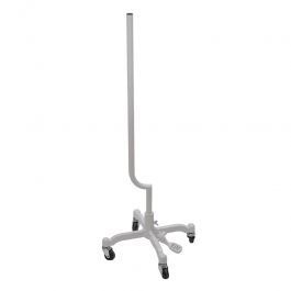 EQUIPO DE TIENDAS : Base de metal blanco con ruedas