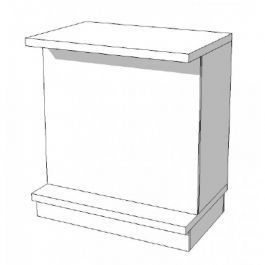 SHOPFITTING : Basic white counter s-c-pec-006