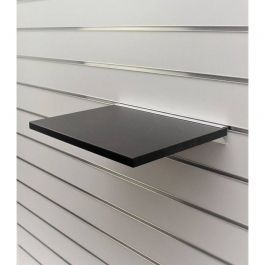 Accessories for slatwalls Black shelf for grooved panel  30x40cm Mobilier shopping