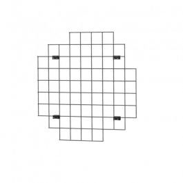 SHOPFITTING : Black wire rack with hook - 900x900 mm