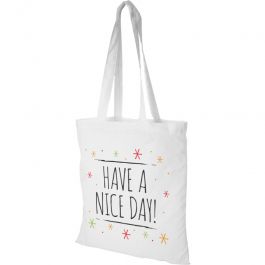 EQUIPO DE TIENDAS : Bolsa de algod&oacute;n blanco natural - 140 gr - 38x42cm