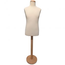 AGENCEMENT MAGASIN : Buste couture 10-12 ans base ronde en bois