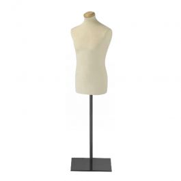 NOVIT&Agrave; : Busto couture da uomo con base in metallo nero