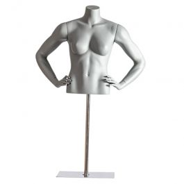 EQUIPO DE TIENDAS : Busto maniqu&iacute; de se&ntilde;ora con las manos en las caderas