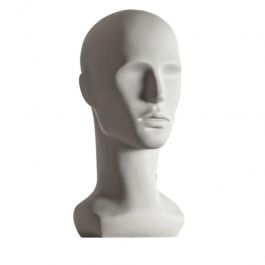 EQUIPO DE TIENDAS : Cabeza de maniqui de hombre gris