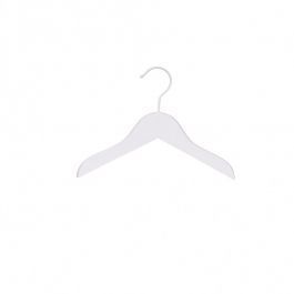 AGENCEMENT MAGASIN : 25 cintres pour enfant en bois blanc 26 cm