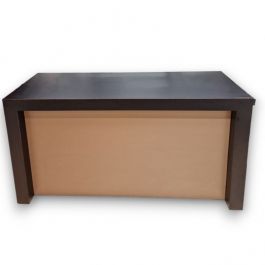 AGENCEMENT MAGASIN : Comptoir classique 180cm noir et marron