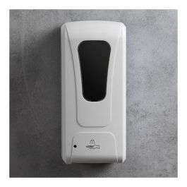 Materiel protection covid Distributeur gel hydroalcoolique sans contact &agrave; fixer securite shopping