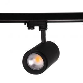 AGENCEMENT MAGASIN : Eclairage sur rail led easy focus 15w noir 4000k