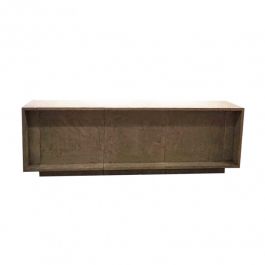 EQUIPO DE TIENDAS : Encimera moderna de hormig&oacute;n gris 340 cm