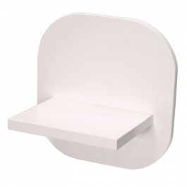 EQUIPO DE TIENDAS : Estante individual para almacen en blanco brillante