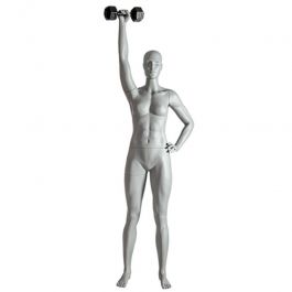 Mannequins sport Female sport model with raised fist Mannequins vitrine
