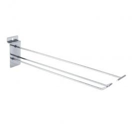 Accessori per pareti attrezzate negozi gancio con barra superiore da 25 cm Mobilier shopping