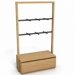 EQUIPO DE TIENDAS : G&oacute;ndola modular h220x128x55cm