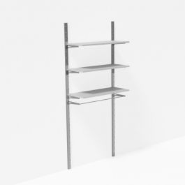 Gondoles murales Gondole murale chrome 1 m&egrave;tre Mobilier shopping