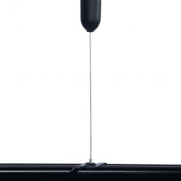 Suspended lights and professional ceiling lighting Hanging cable for tracklight black color Spots