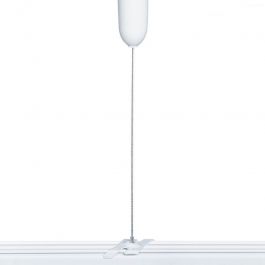 Suspended lights and professional ceiling lighting Hanging cable for tracklight white color Spots