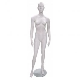 Manichini astratto per negozio donna in colore bianco con base ... Manichini astratto Manichino donna astratto colore bianco Mannequins vitrine