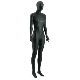 Manichini astratto Manichino donna con testa rivestita in pelle Mannequins vitrine