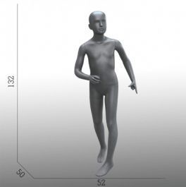 MANIQUI : Maniqu&iacute; infantil abstracto gris de 8 a&ntilde;os