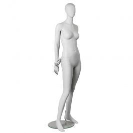 MANNEQUINS DE VITRINES : Mannequin vitrine femme gris clair