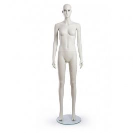 MANNEQUINS DE VITRINES : Mannequin vitrine femme r&eacute;aliste pose droite