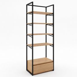 Gondoles magasin Meuble mural avec tiroir et &eacute;tag&egrave;re H 220 x 80 x 47 Mobilier shopping