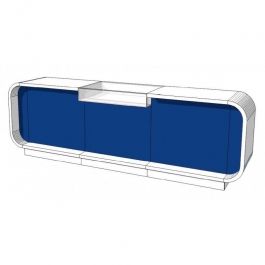 MOSTRADORES Y EXPOSITORES : Mostradores de tiendas 310cm azul