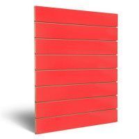 EQUIPO DE TIENDAS : Panel de pared acanalado rojo 120 x 120cm -perfile 15cm