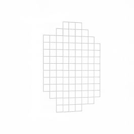 AGENCEMENT MAGASIN : Panneau pr&eacute;sentoir grillag&eacute;  1400 x 900 mm  blanc